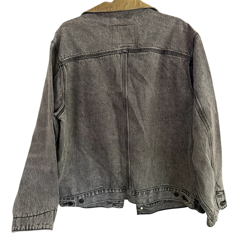 Levi's Gray Denim Jacket with Tan Collar - Picture 4 of 7
